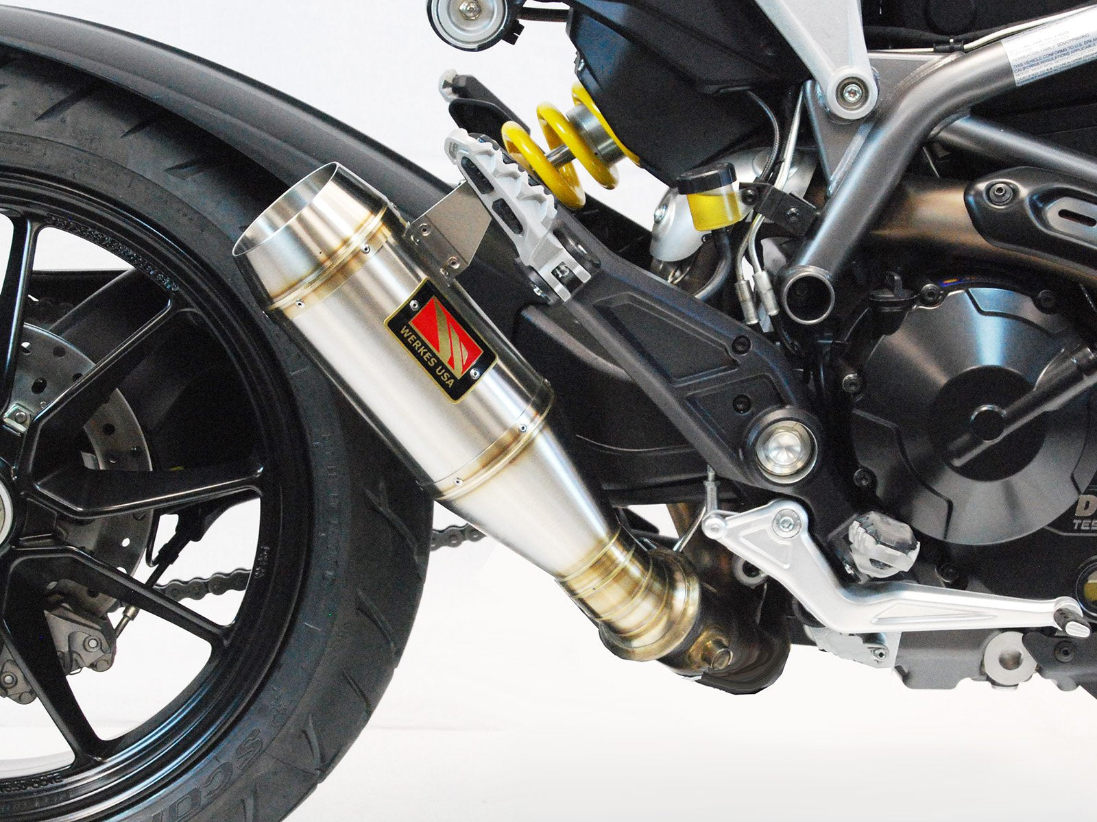 2013-2016 Ducati Hypermotard 821 939 Slip-On Exhaust by Competition We –  Fender Eliminators