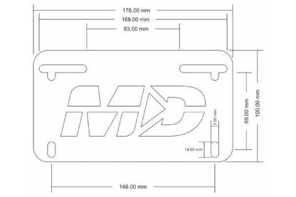 2016-2020 Triumph Speed Triple R/S/RS Fender Eliminator Kit / Tail Tidy