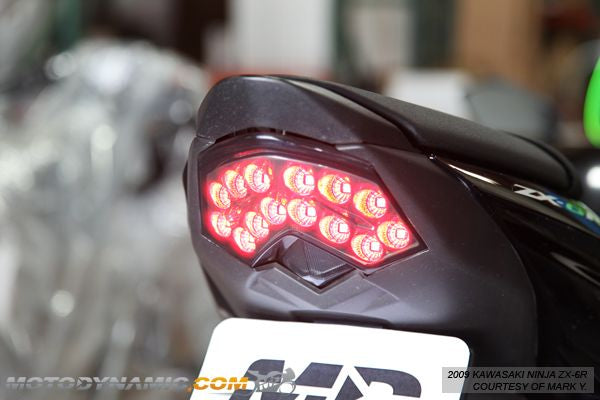 2008-2010 Kawasaki ZX10R Integrated Sequential Tail Light